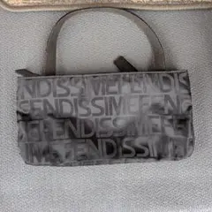 FENDISSIME ポーチ ロゴ総柄 ブラック — image 1