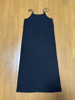 リブキャミワンピース ブラック Mサイズ — image 1