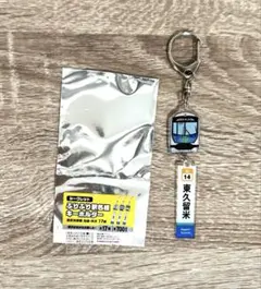 西武鉄道 シークレットふりふり駅名標キーホルダー 西武池袋線 東久留米駅 — image 1