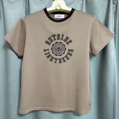 Mila Owen ロゴプリント 半袖Tシャツ ベージュ — image 1
