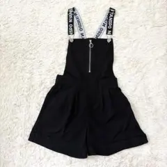 NYANSPO ニャンスポ サロペット ショートパンツ ブラック 160 — image 1