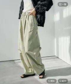 レプシィム　イージーコクーンパンツ　セージ — image 1