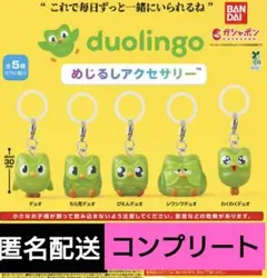 duolingo　めじるしアクセサリー　5種　コンプリート　ガチャ — image 1