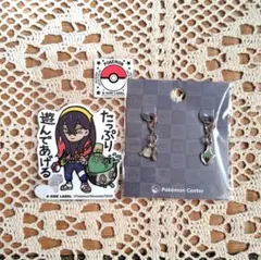 ポケモン ゼイユ&ヤバソチャ ステッカー メタルチャーム セット — image 1