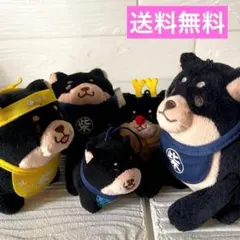 忠犬　もちしば　黒柴 マスコット 5点セット — image 1