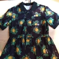 キャンディストリッパー★パイナップルとパンダ柄 半袖シャツワンピース — image 1