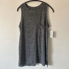 新品タグ付★OLD NAVY オールドネイビー タンクトップ 杢グレー 無地 S — image 1
