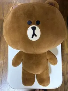 ラインフレンズ　BIGぬいぐるみ　ブラウン — image 1