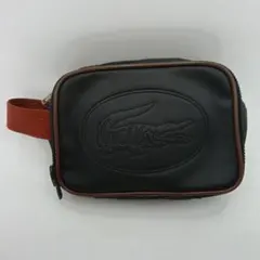 LACOSTE ラコステ ショルダーバッグ セカンドバッグ 黒×茶色 — image 1