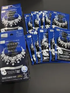 QUEEN'S PREMIUM MASKは、10枚入りのホワイトマスク — image 1