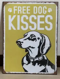 犬雑貨 ダックスフンド ブリキ看板 ウォールデコ — image 1