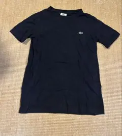 LACOSTE（ラコステ）Tシャツ サイズ3 ブラック ワンポイントロゴ — image 1