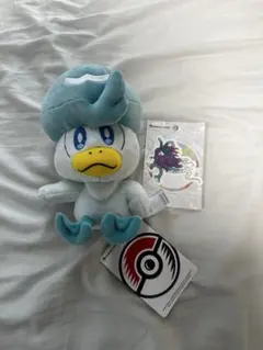 ポケモンセンター クワッス ぬいぐるみ ウネルミナモ　ステッカー付き — image 1