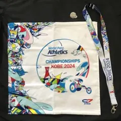 2024神戸世界パラ陸上選手権大会 タオル　ストラップ　ピンバッジ非売品セット — image 1