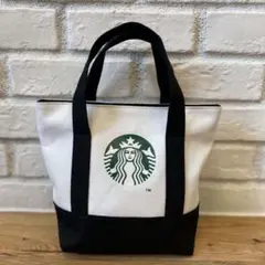 海外限定スターバックス　ハンドバッグエコバッグランチバッグ黒 — image 1