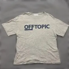 ZARA OFF TOPIC ロゴプリント Tシャツ グレー 164cm — image 1