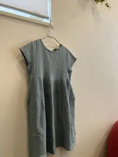 LSP 水色 コットン ノースリーブワンピース 140cm — image 1