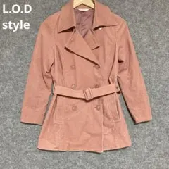 L.O.D style ピンク ダブルブレスト トレンチコート — image 1