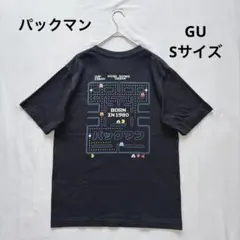 GU PAC-MAN パックマンTシャツ ネイビー S バックプリント ゲームT — image 1