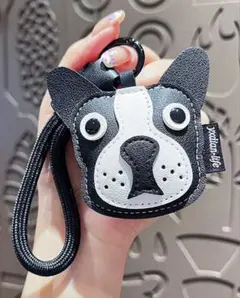 フレンチブルドッグ キーホルダー　ブラック — image 1