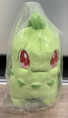 一番くじ Pokémon D賞 ジョウト地方 ぬいぐるみ チコリータ — image 1
