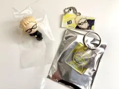 ハイキュー!! 月島蛍 フィギュア ジロリ アクリルキーホルダー セット売り — image 1