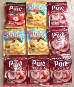 Kanro Pure Premium グミ 9袋セット — image 1