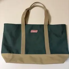 Coleman トートバッグ グリーン ベージュ — image 1