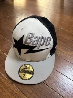 APE キャップ　new ERA 59FIFTY 57.7cm 黒 — image 1