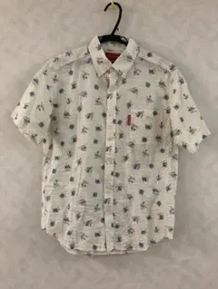 VAN RED LABEL 半袖シャツ 総柄 サイズM ヴァンヂャケット IVY — image 1