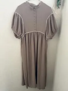 noahl バイピングワンピース ベージュ Mサイズ — image 1
