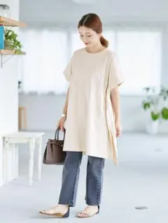 夏物★美品★ジャーナルスタンダード チュニックプルオーバー 定価5,940円 — image 1