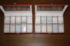 腕時計収納ケース　 10本用 (ＢＯＸ内W寸法６ｃｍ）2個セット　鍵一つのみ — image 1