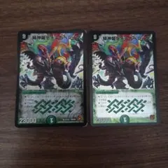 緑神龍ディルガベジーダ　2枚　傷あり【管理記号c】　旧枠　クラシック — image 1