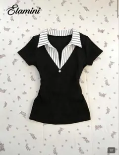 Y2K ギャル SHEIN 半そで トップス 韓国 — image 1