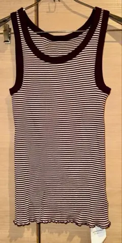 SLOBE IENAボーダーリブタンクトップ Fサイズ 新品 — image 1