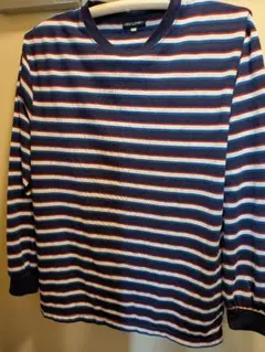 NEW CLOTHING ボーダー柄 長袖カットソーMサイズ — image 1