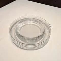 食器　お皿　フレンチ 丸皿　ガラス　2枚セット — image 1