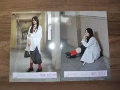 ら36：　櫻坂46　浅井恋乃未　 死んだふり　MV衣装　生写真　ヒキ　座り — image 1