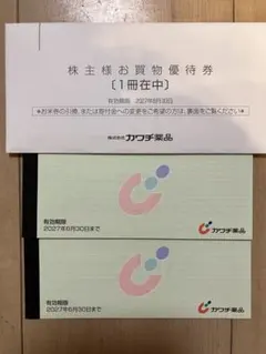 カワチ薬品 株主優待券 5000円分×2冊　 10000円分 — image 1