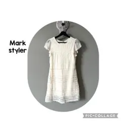 MARK STYLER クリーム色 半袖 ワンピース — image 1