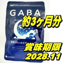 最新ストレス低減・睡眠改善GABA ギャバ サプリ 約3ヶ月分 シードコムス — image 1