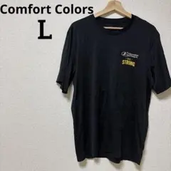 Comfort Colors【L】プリント Tシャツ クルーネック 半袖 黒 — image 1