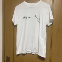 アニエスベー　アダムエロペ別注　ロゴTシャツ　ハート — image 1