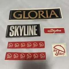 40年以上前のGLORIA SKYLINE Ken&Mary ステッカーセット — image 1