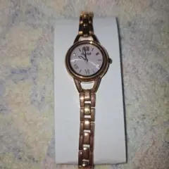 訳あり品 Rubin Rosa ソーラークォーツ腕時計 ピンクゴールド ジャンク — image 1