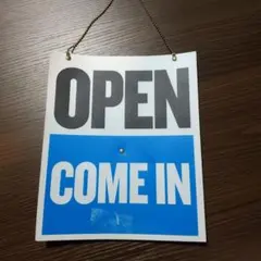 店舗看板　OPEN 　オープン　リターン　時計　店舗装飾　輸入雑貨　USA — image 1