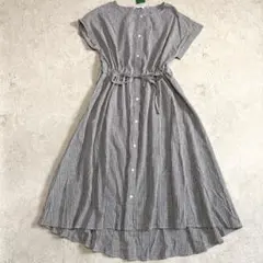 新品 アフタヌーンティー ギンガムチェックリボンワンピース ドロスト Aライン — image 1