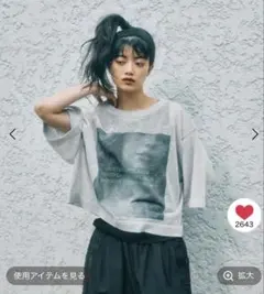 [MODE NORM CORE] シアーグラフィックニットプルオーバー — image 1