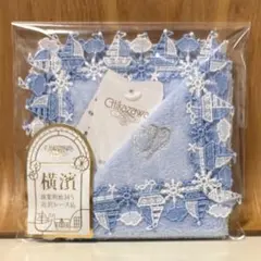 ☆近沢レース タオルハンカチ☆横浜元町本店限定 マリーン・アクアブルー☆ — image 1